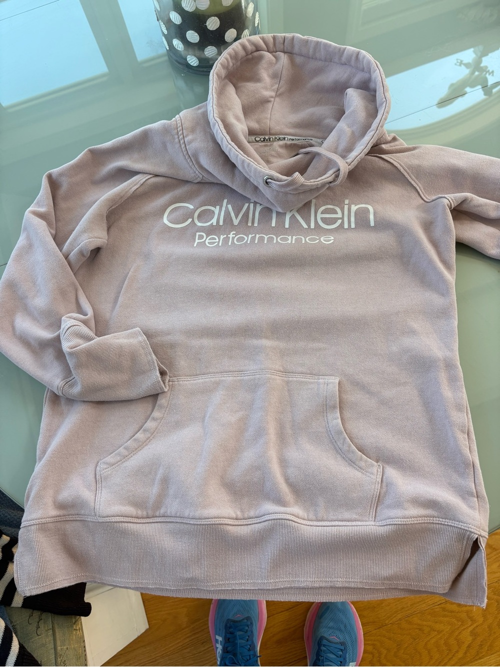 Calvin Klein Performance Men's Dusty Lavender Zip-Up Hoodie
